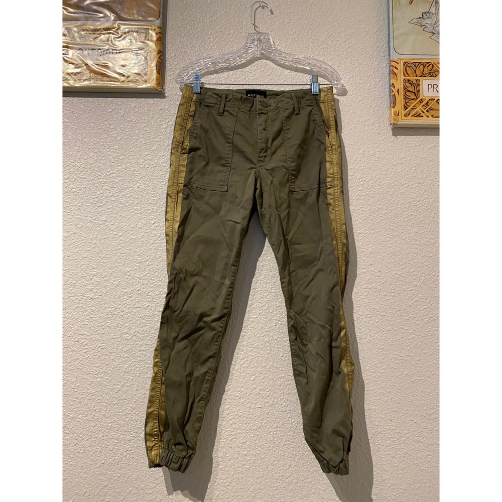 Black Orchid Olive and Gold Joggers
